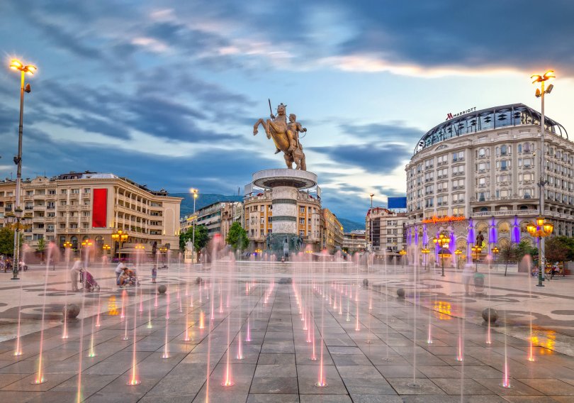 North Macedonia skyline