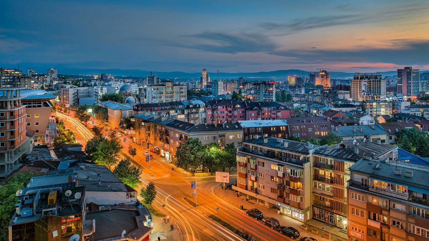 Kosovo skyline